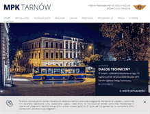 Tablet Screenshot of mpk.tarnow.pl