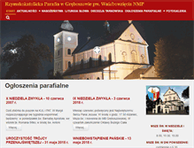 Tablet Screenshot of greboszow.diecezja.tarnow.pl