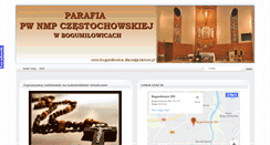 Desktop Screenshot of bogumilowice.diecezja.tarnow.pl